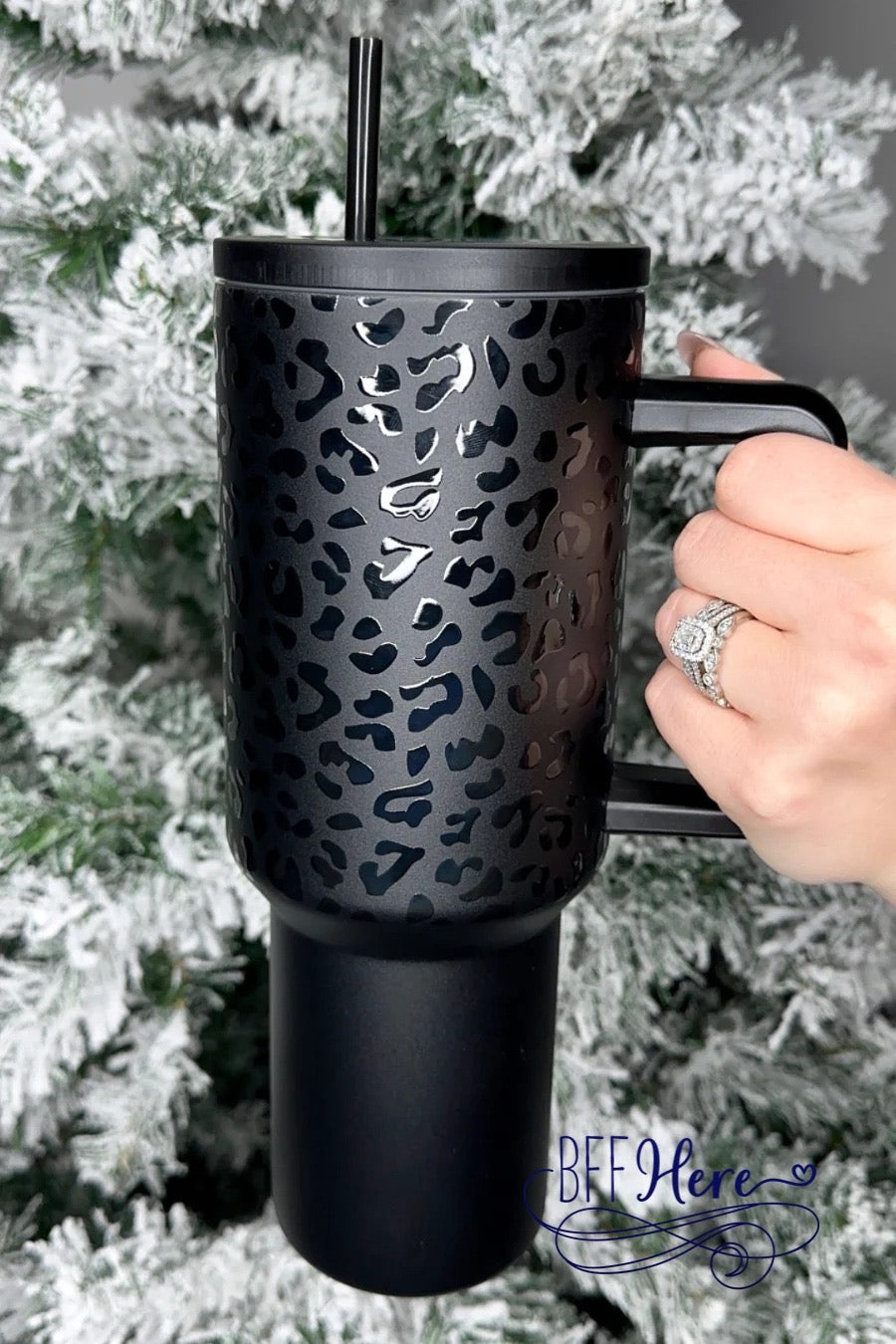 Wild Wanderer: Leopard Carry Around Tumbler Cup - BFF Here