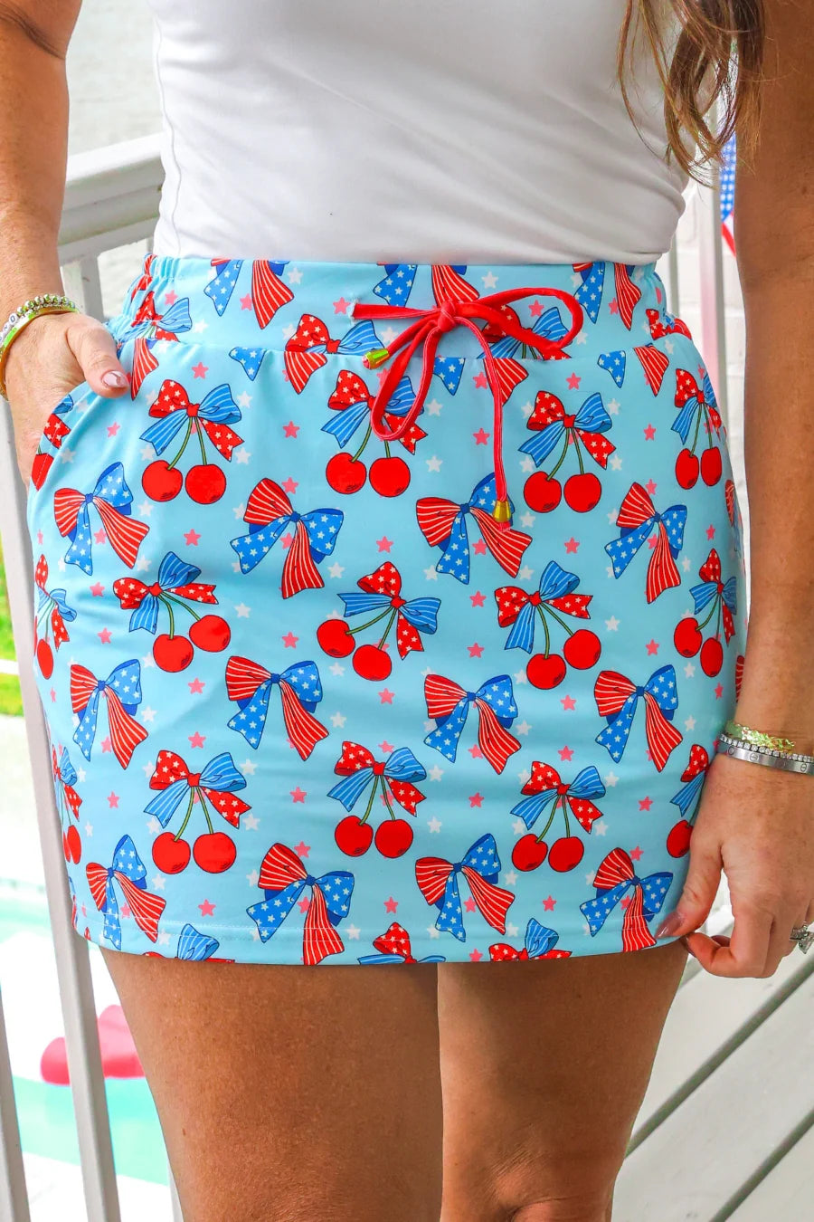 All American Cherry Skort by Jess Lea - BFF Here
