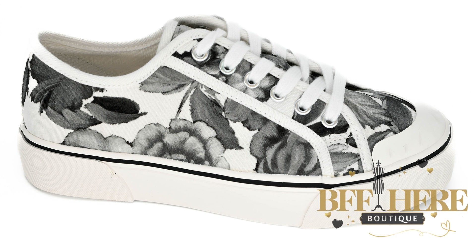 PREORDER: Waiting List - White Black Floral by Corkys (Ships End of January ) - BFF Here