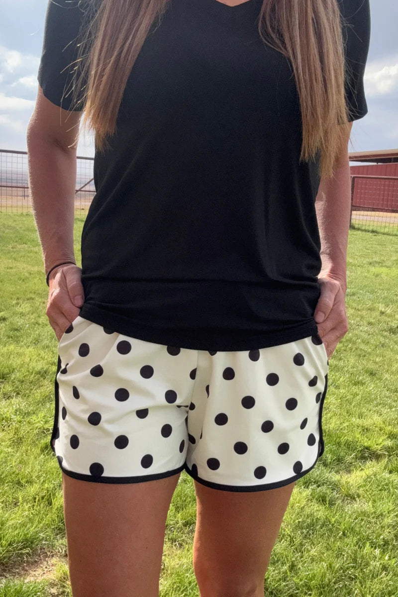 Polka Dot Posie Shorts / Cream by Sterling Kreek - BFF Here