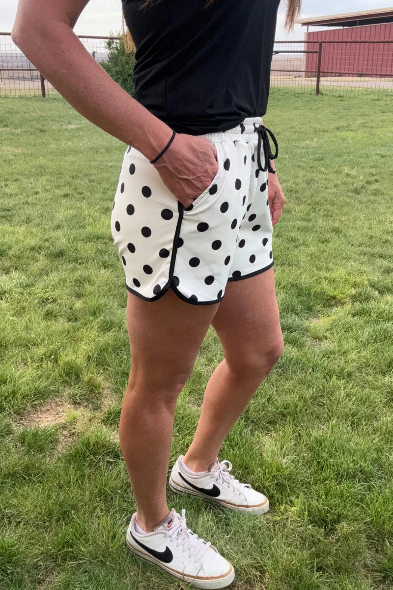 Polka Dot Posie Shorts / Cream by Sterling Kreek - BFF Here