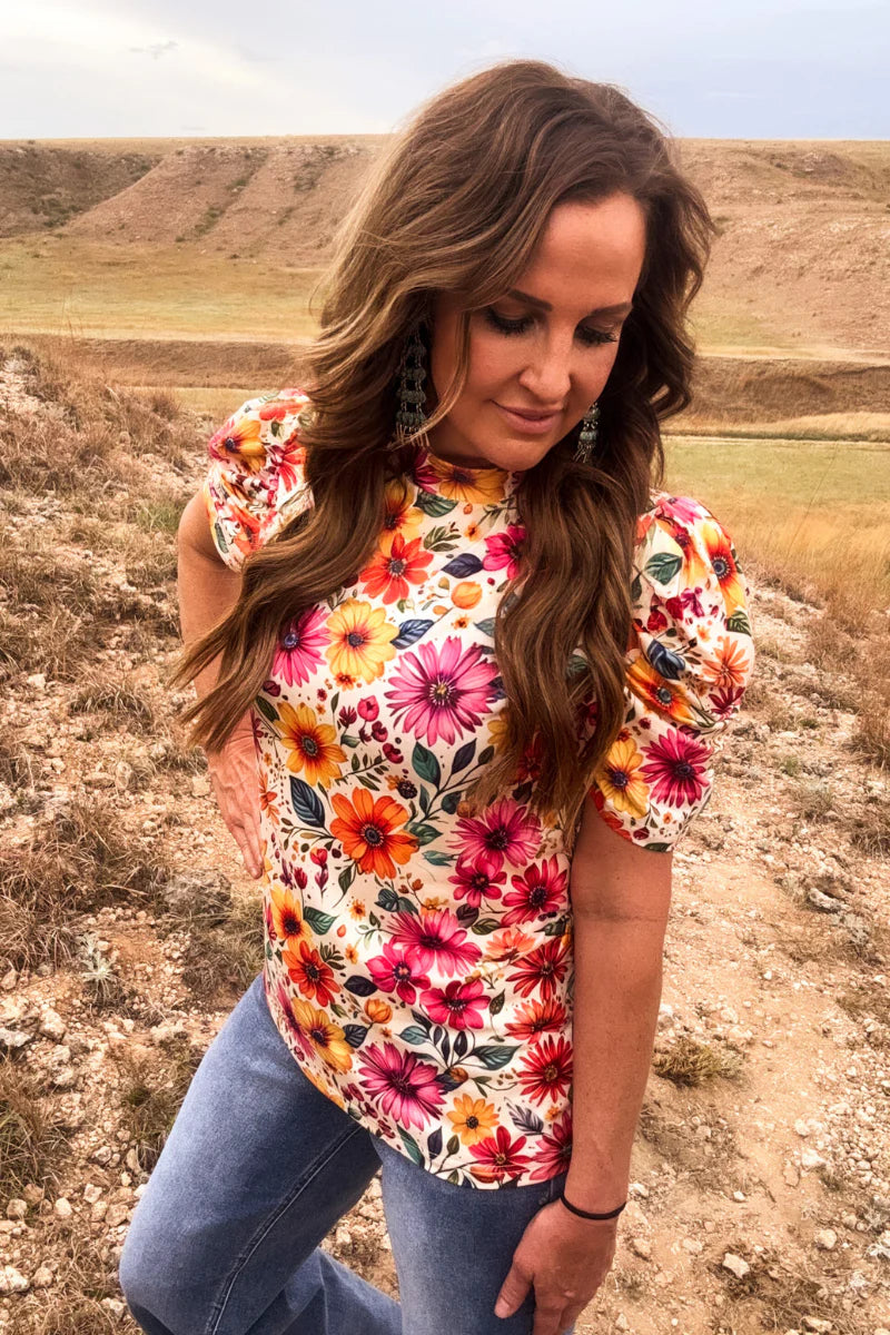 Sunrise Bloom Top by Sterling Kreek - BFF Here