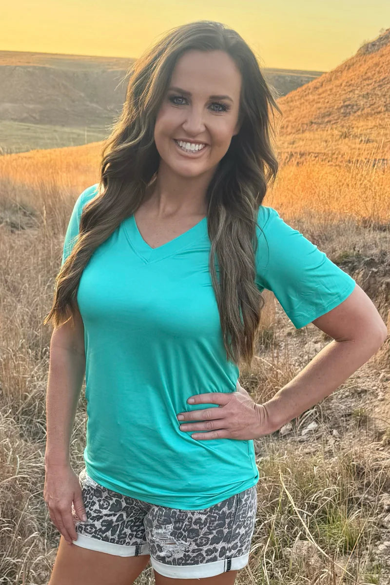 Simple Sterling Tee / Turquoise by Sterling Kreek - BFF Here