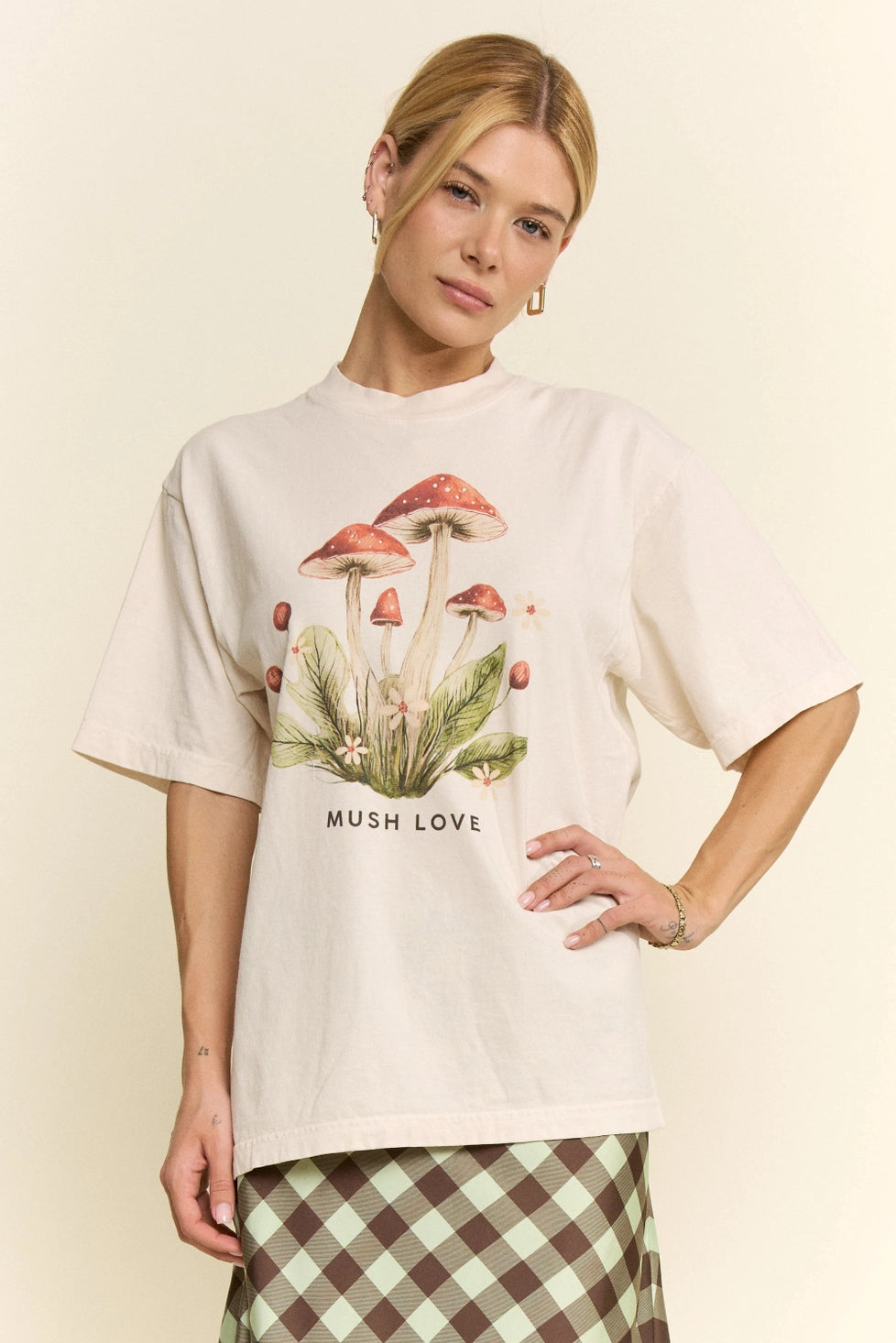 Red Mushroom Graphic Tee by Jade by Jane (Ships 2-3 weeks) - BFF Here