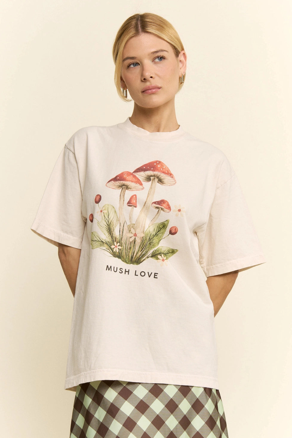 Red Mushroom Graphic Tee by Jade by Jane (Ships 2-3 weeks) - BFF Here