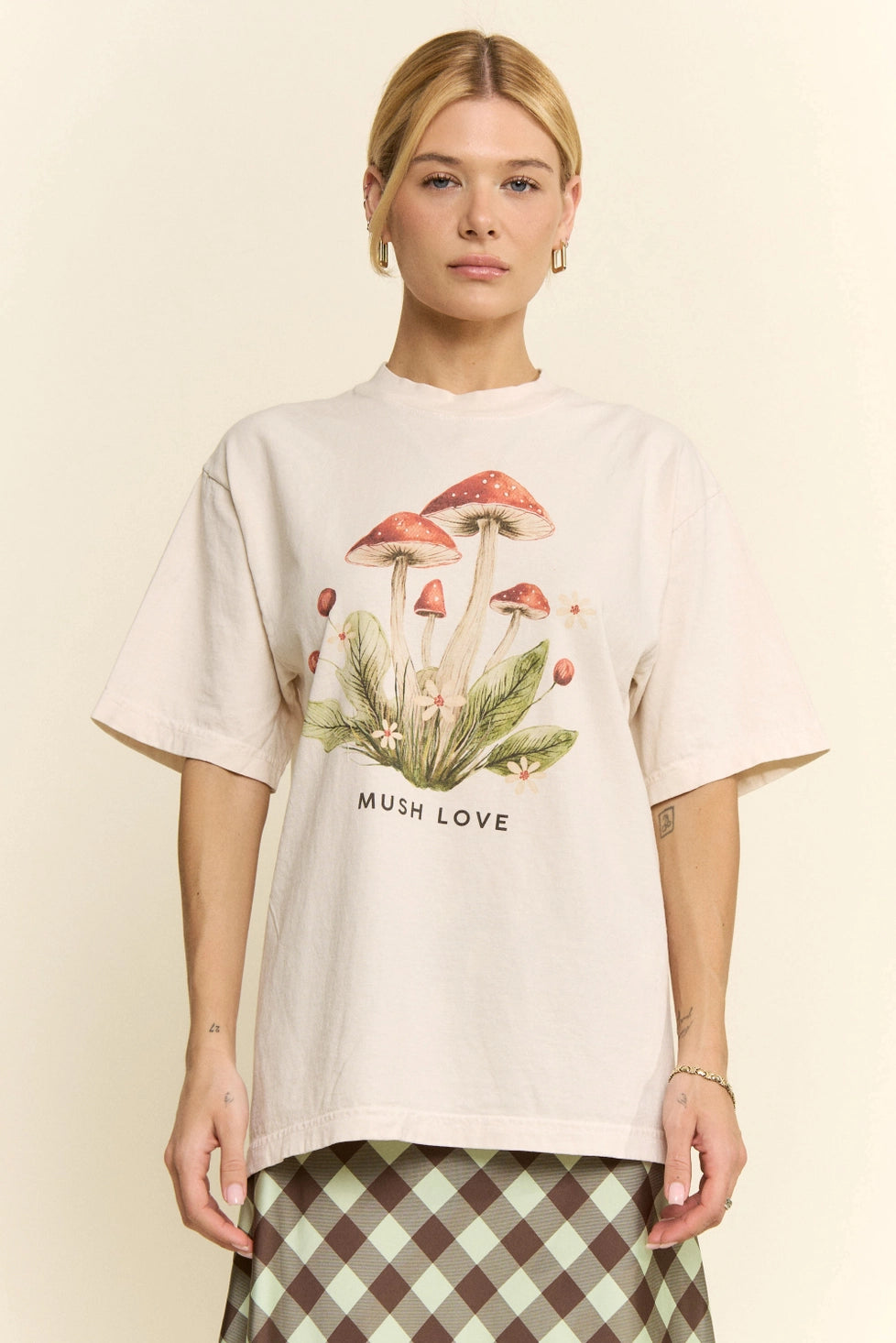 Red Mushroom Graphic Tee by Jade by Jane (Ships 2-3 weeks) - BFF Here