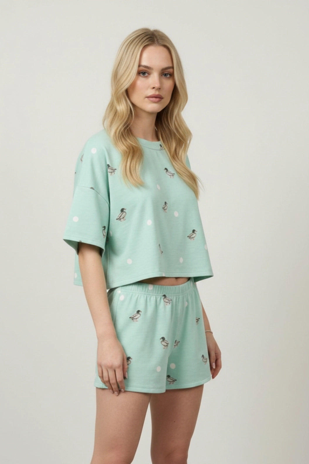 Duck Print Lounge Shorts by Jade by Jane (Ships 2-3 weeks) - BFF Here