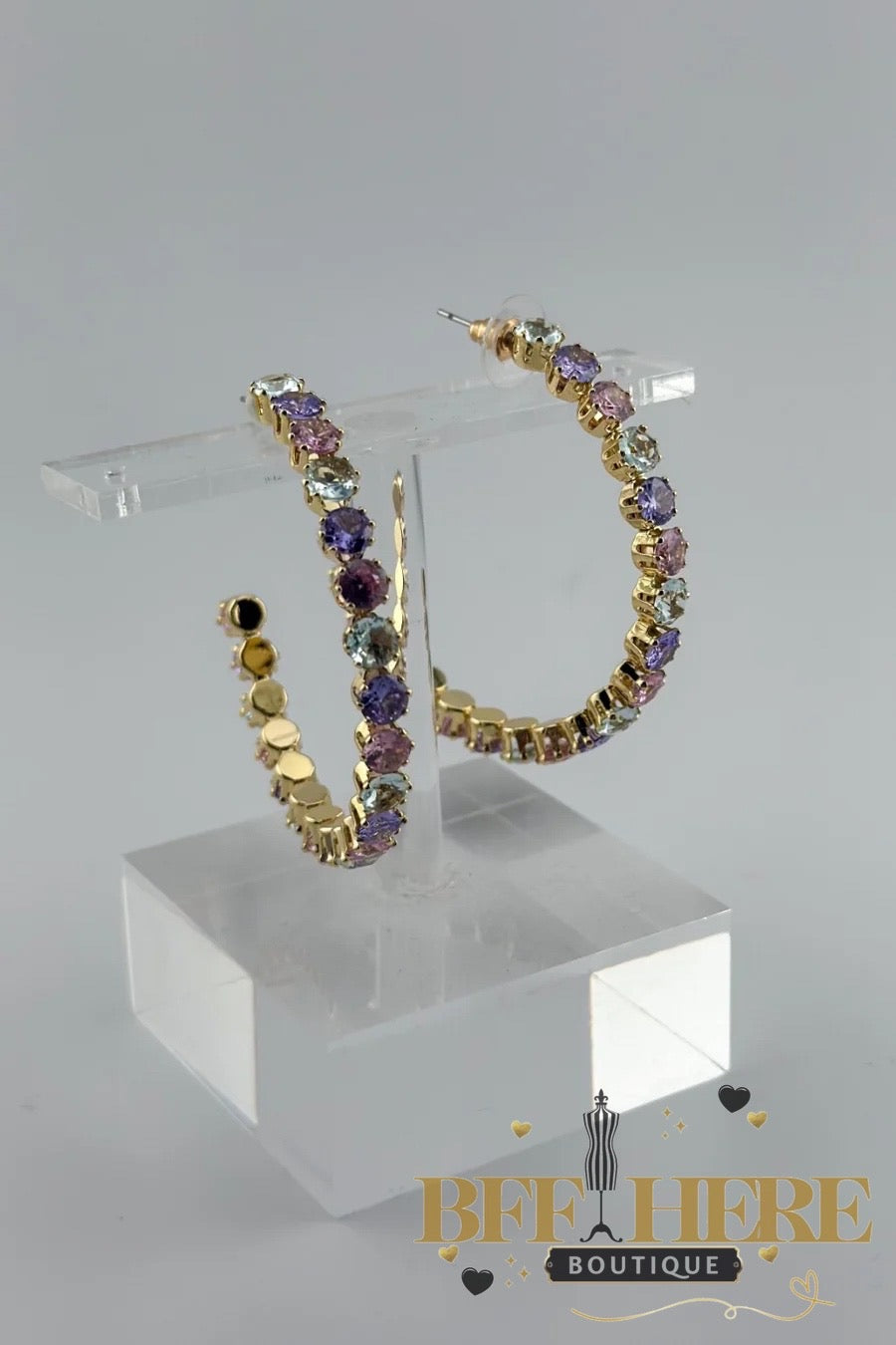 High Society Hoop Earrings by Jess Lea - BFF Here
