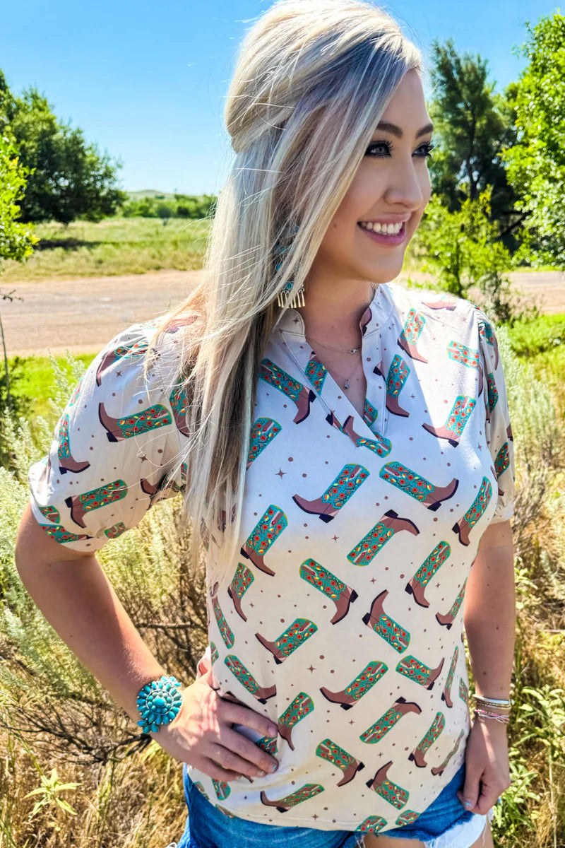 Better In Boots Top by Sterling Kreek - BFF Here