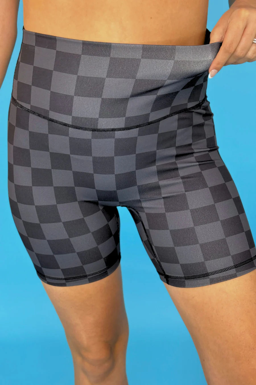 Check Back Biker Shorts by Jess Lea - BFF Here