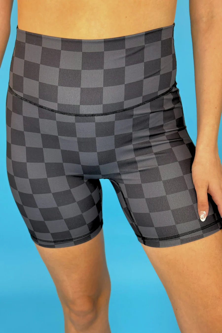 Check Back Biker Shorts by Jess Lea - BFF Here