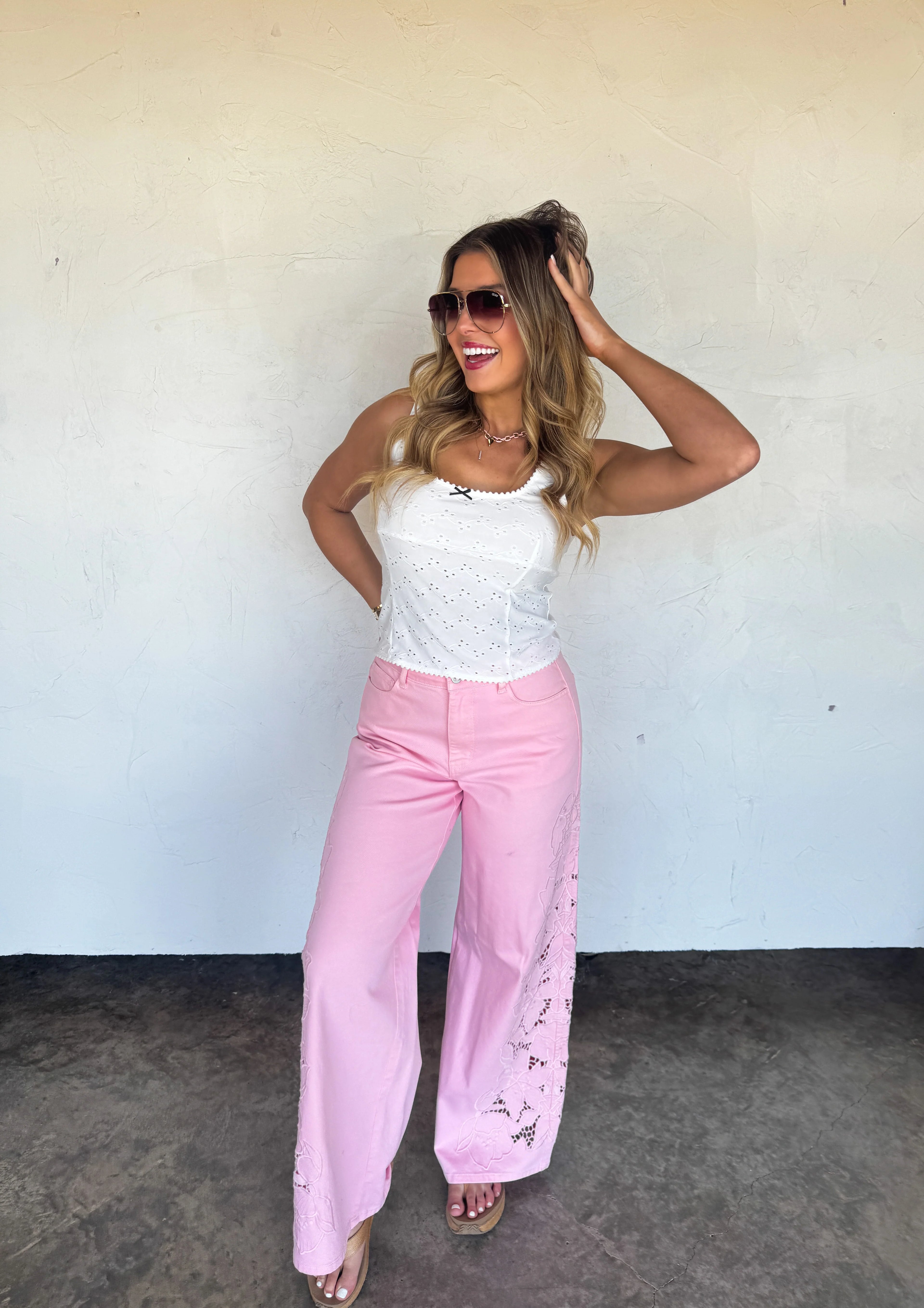 PREORDER: Daisy Lane Eyelett Tank by Blakeley (ETA: July) - BFF Here