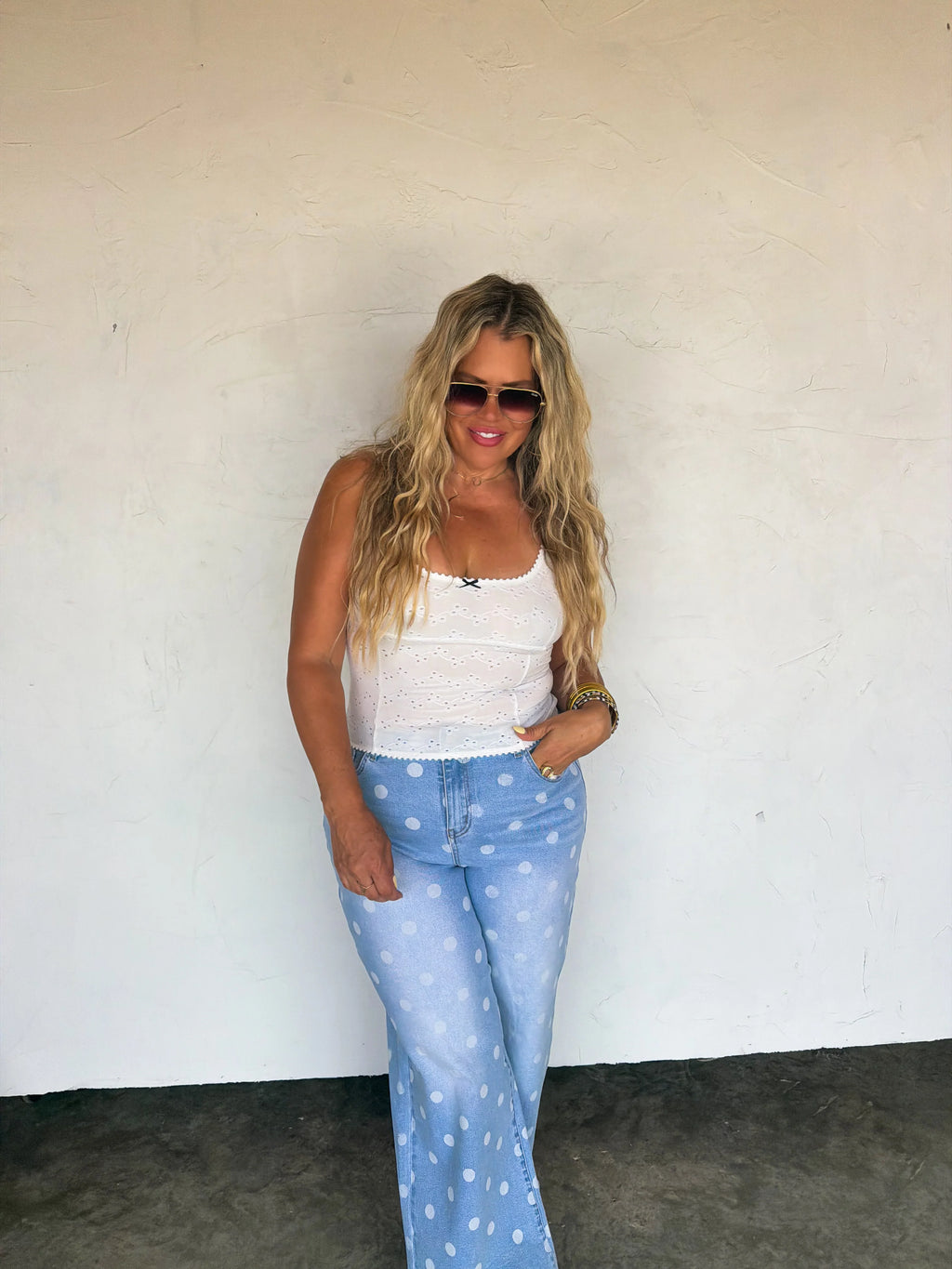 PREORDER: Daisy Lane Eyelett Tank by Blakeley (ETA: July) - BFF Here