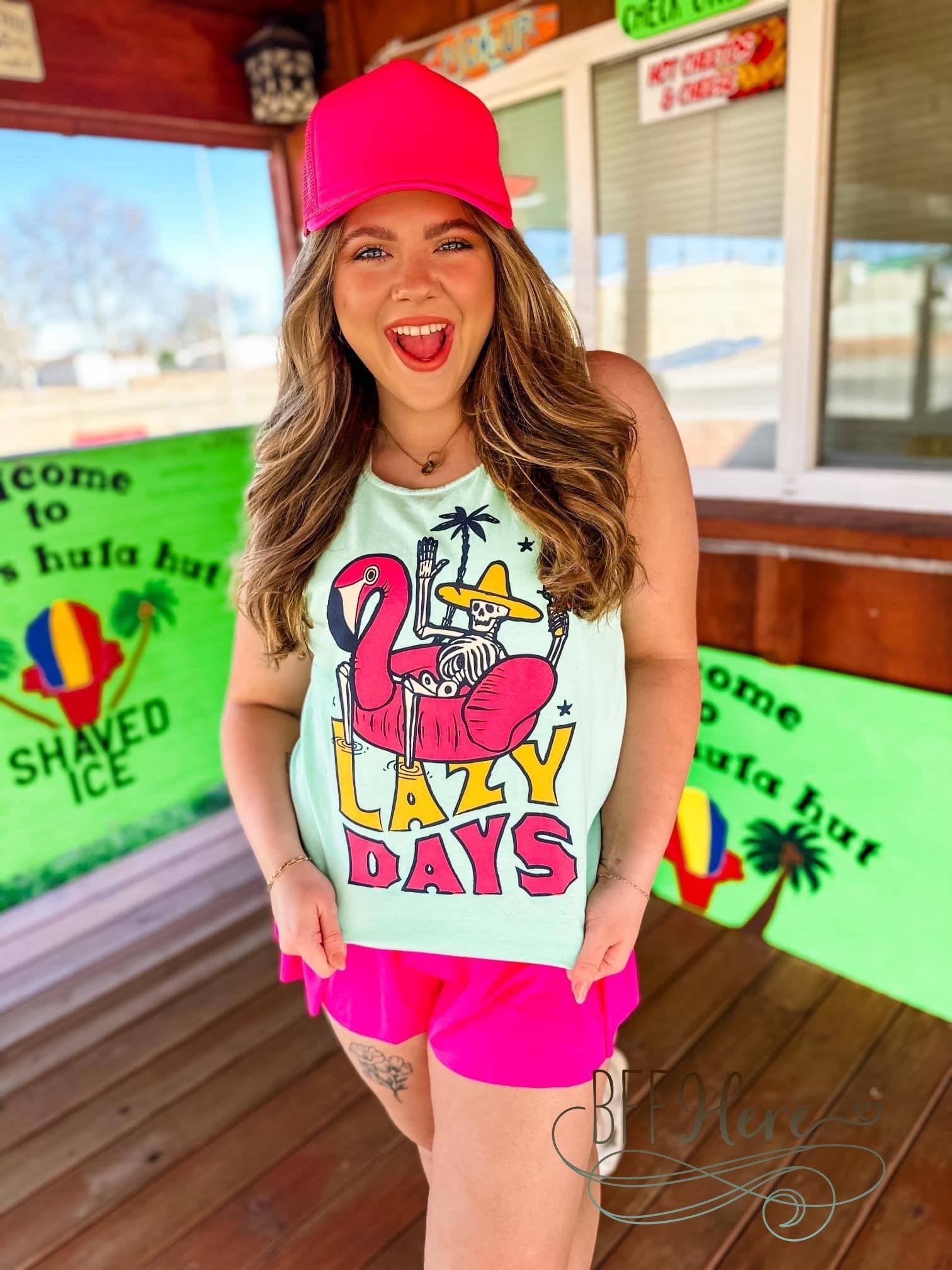 Tropical Lazy Days Tank - BFF Here