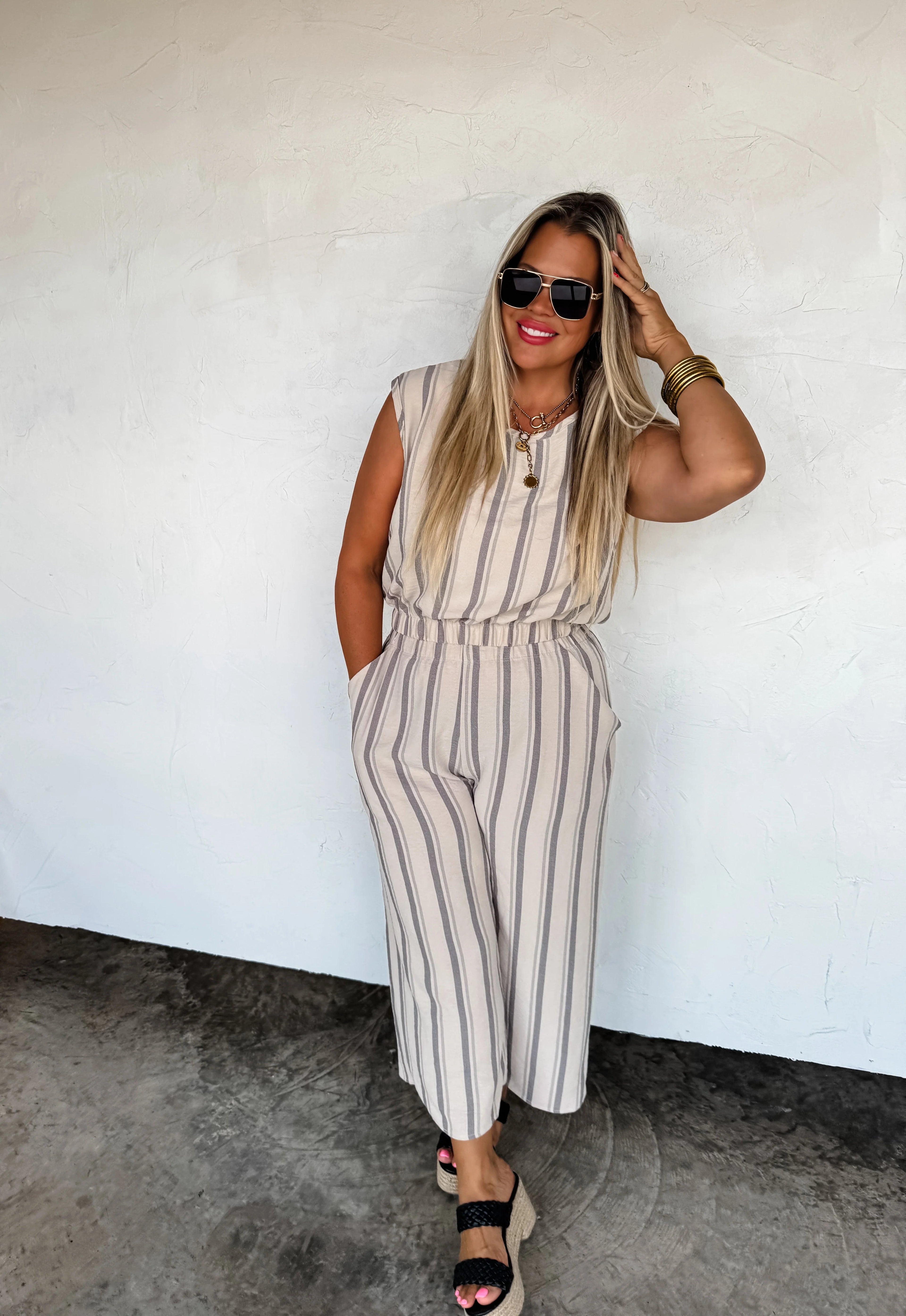 Calabasas Crop Pant Set by Blakeley - BFF Here