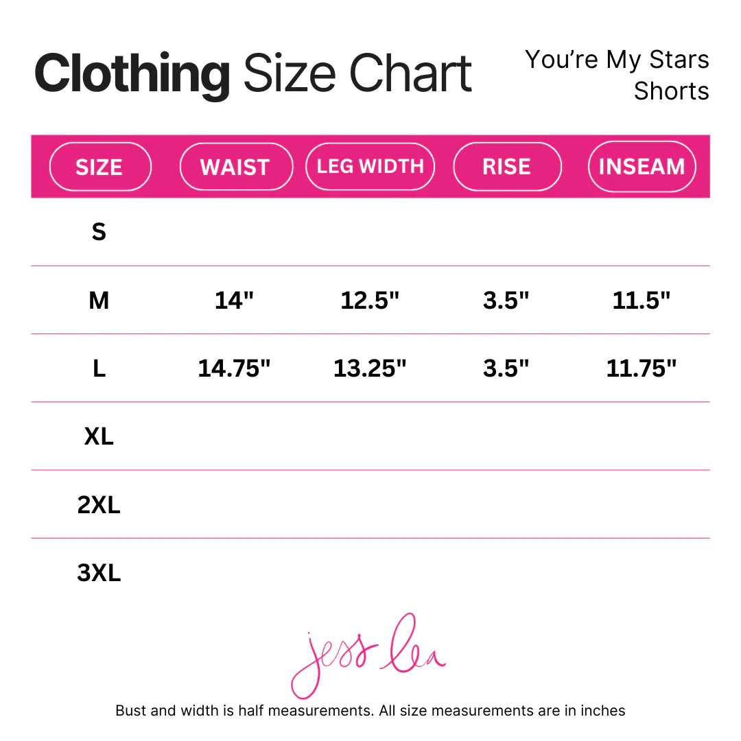 You’re My Stars Everyday Shorts by Jess Lea - BFF Here