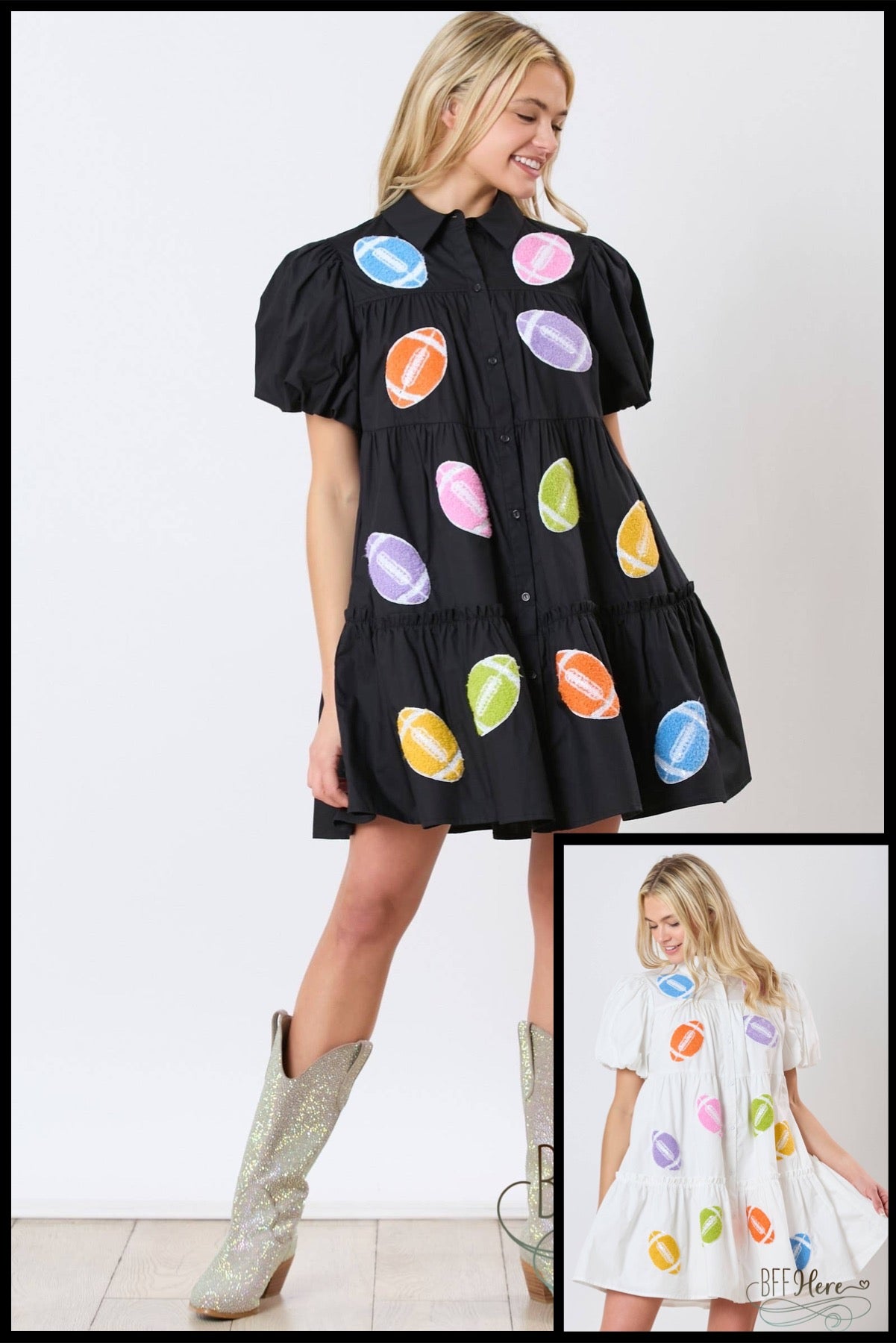 Colorful Play: Football Dress - BFF Here