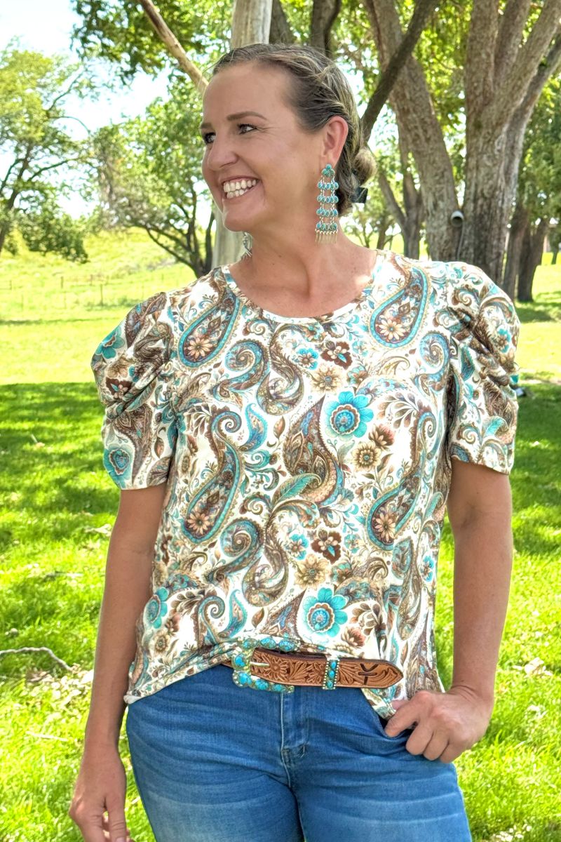Better In Paisley Top by Sterling Kreek - BFF Here