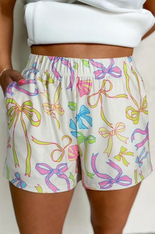 All Tied Up Bow Shorts - BFF Here