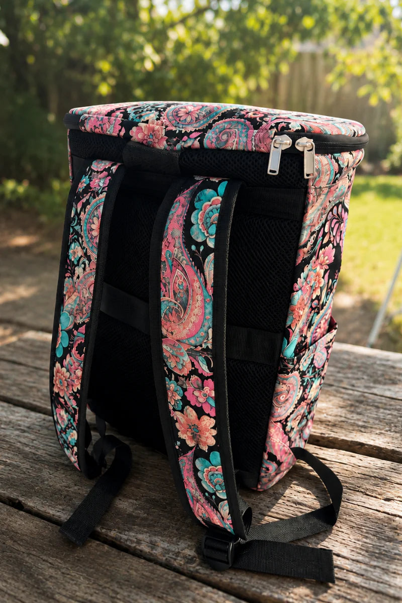 Midnight Paisley Cooler Backpack by Sterling Kreek