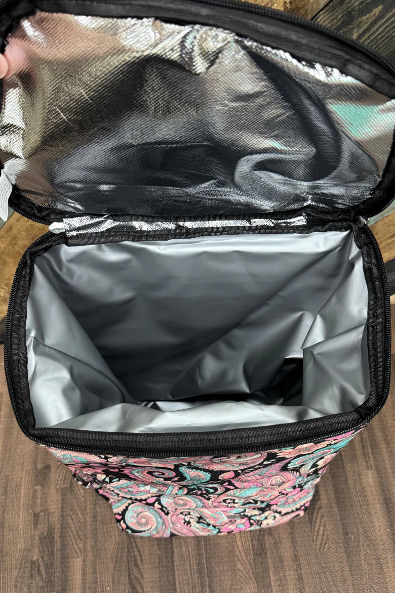 Midnight Paisley Cooler Backpack by Sterling Kreek