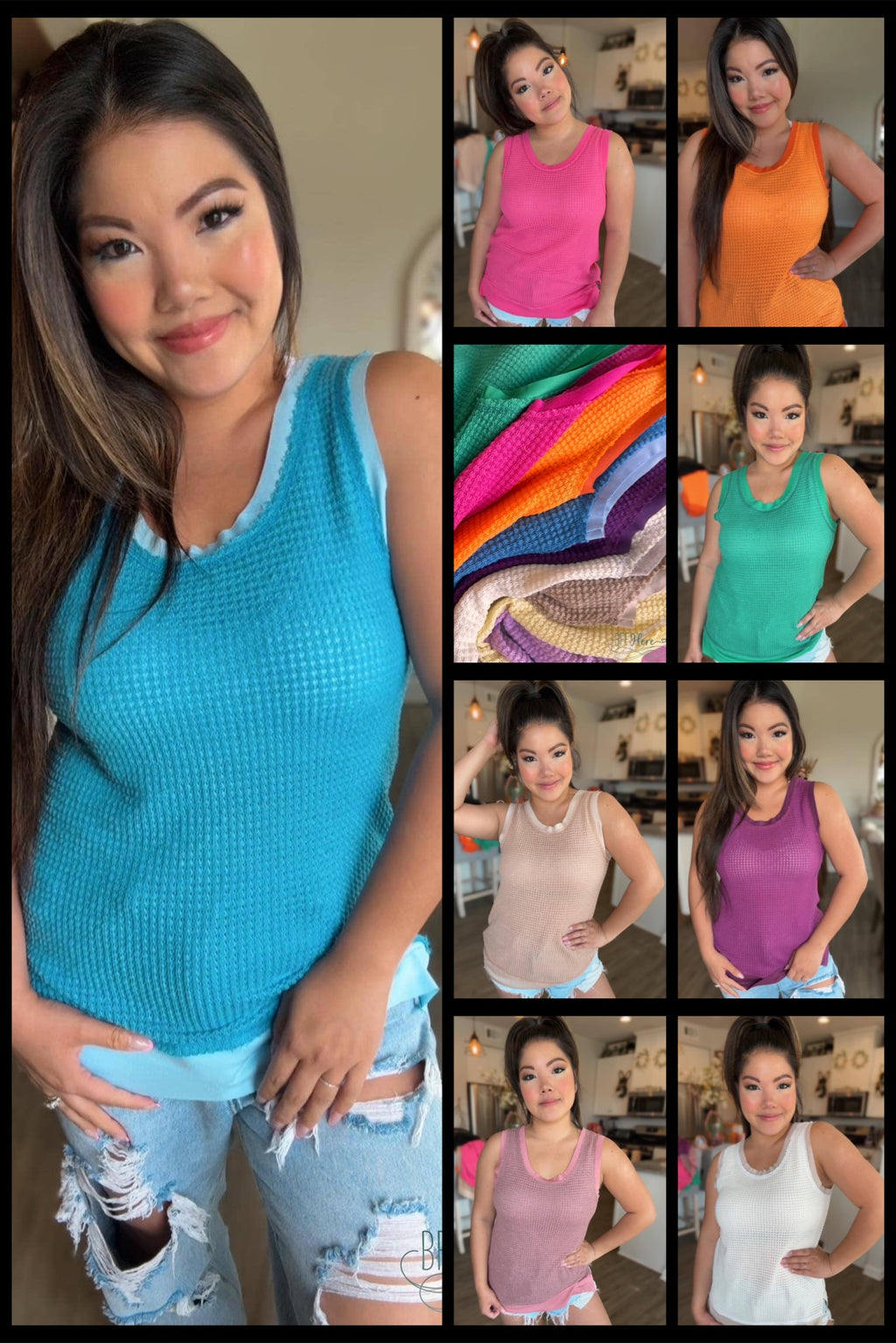 Sydney The Breezy Day Waffle Tank by JadyK - BFF Here