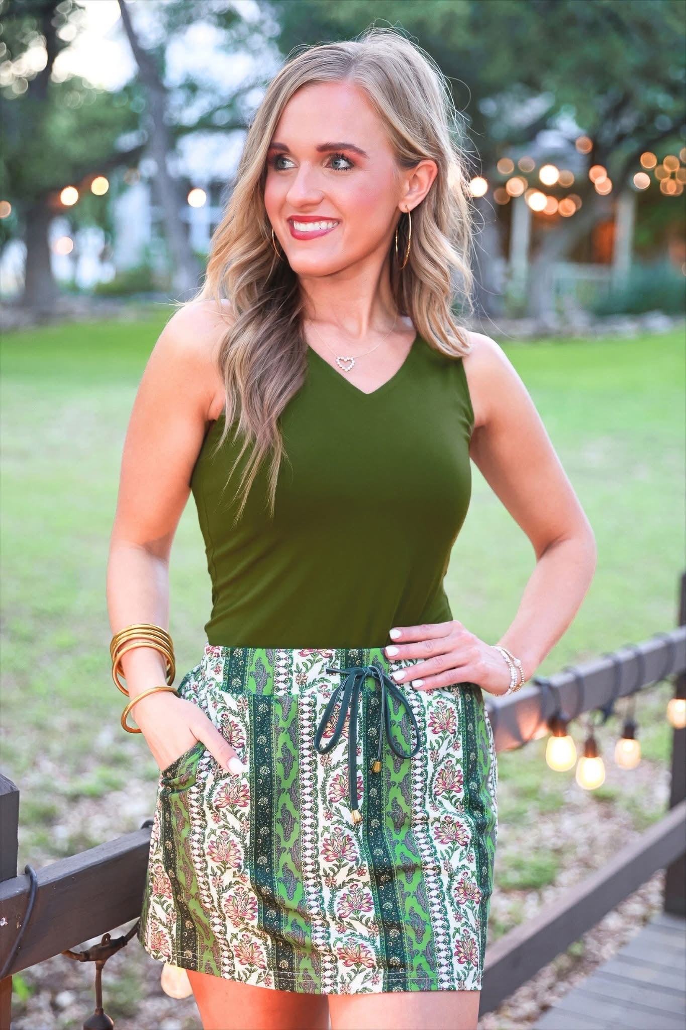PREORDER: Haven V-Neck Bodysuit / Olive by Jess Lea (ETA: July)