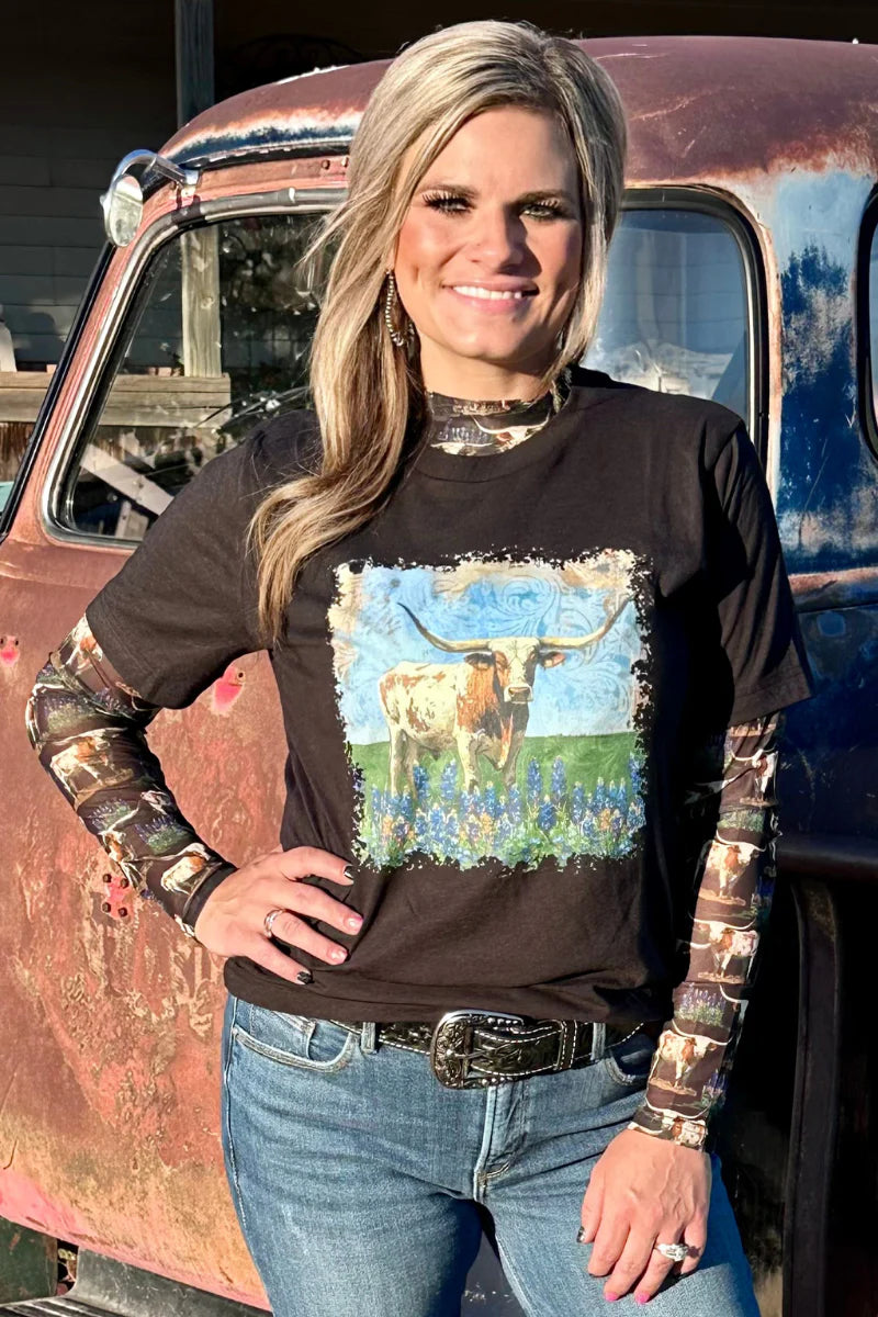 Somewhere In Texas Mesh Top by Sterling Kreek - BFF Here