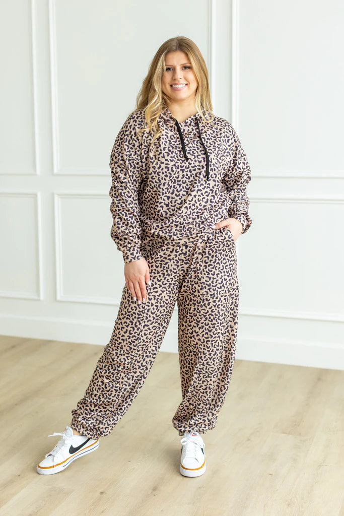 Leopard Hoodie Jogger Set by Moon Ryder - BFF Here