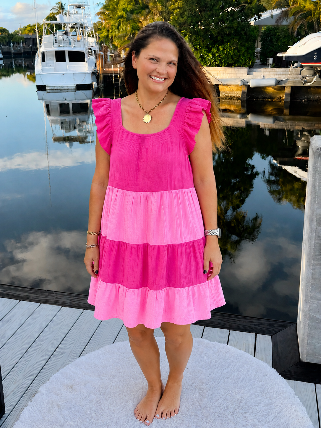 PREORDER: Pretty in Pink Colorblock Dress (ETA: July)