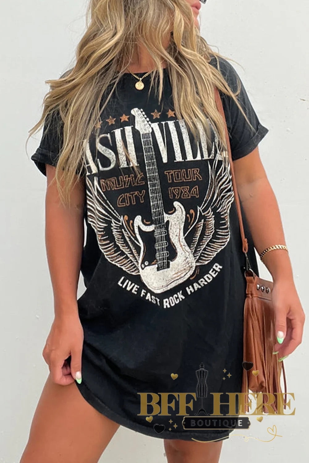 Nashville Tour Shirt Dress - BFF Here