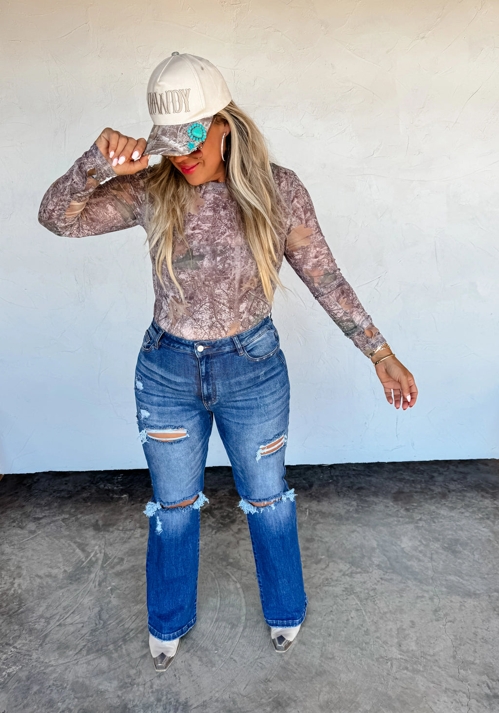 Camo Woods Mesh Top by Blakeley