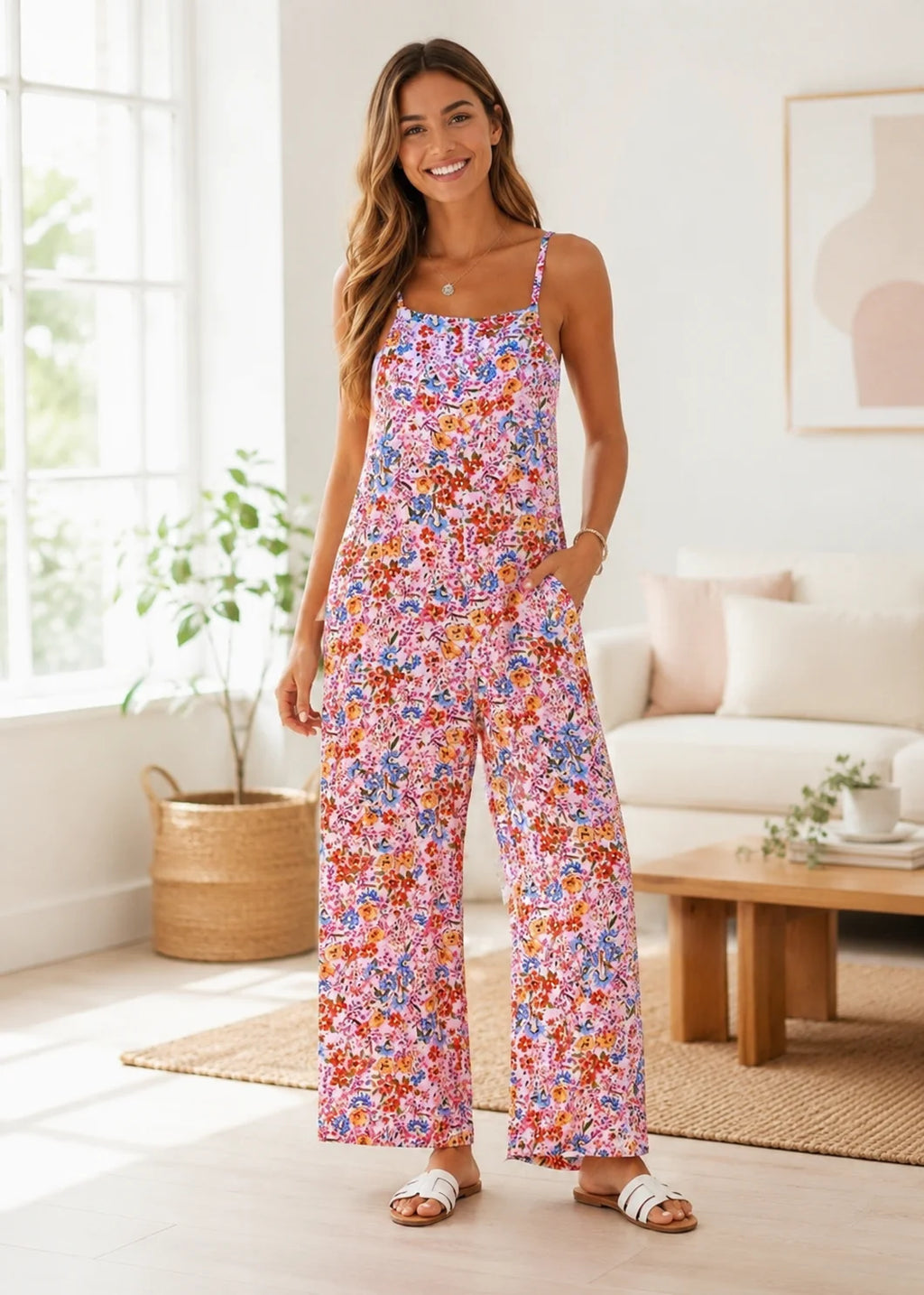 PREORDER: Wildflower Breeze Wide-Leg Jumpsuit (ETA: August)