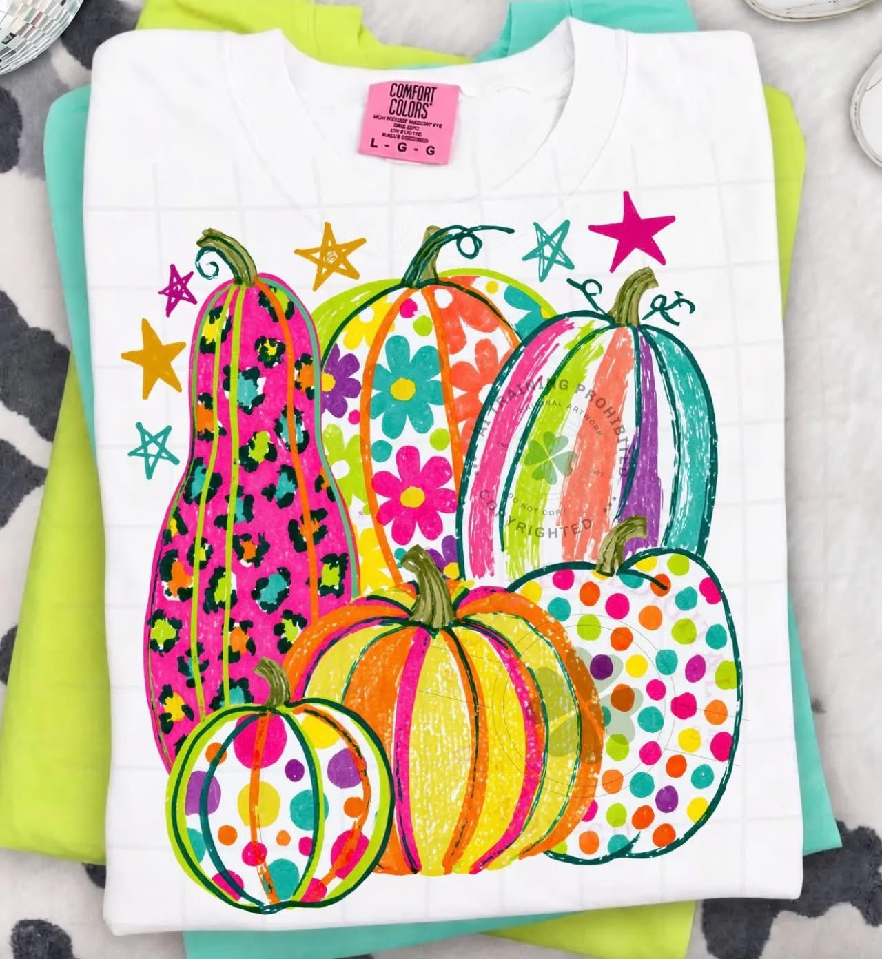 Neon Harvest Pumpkins Tee (Ships in 2 weeks)