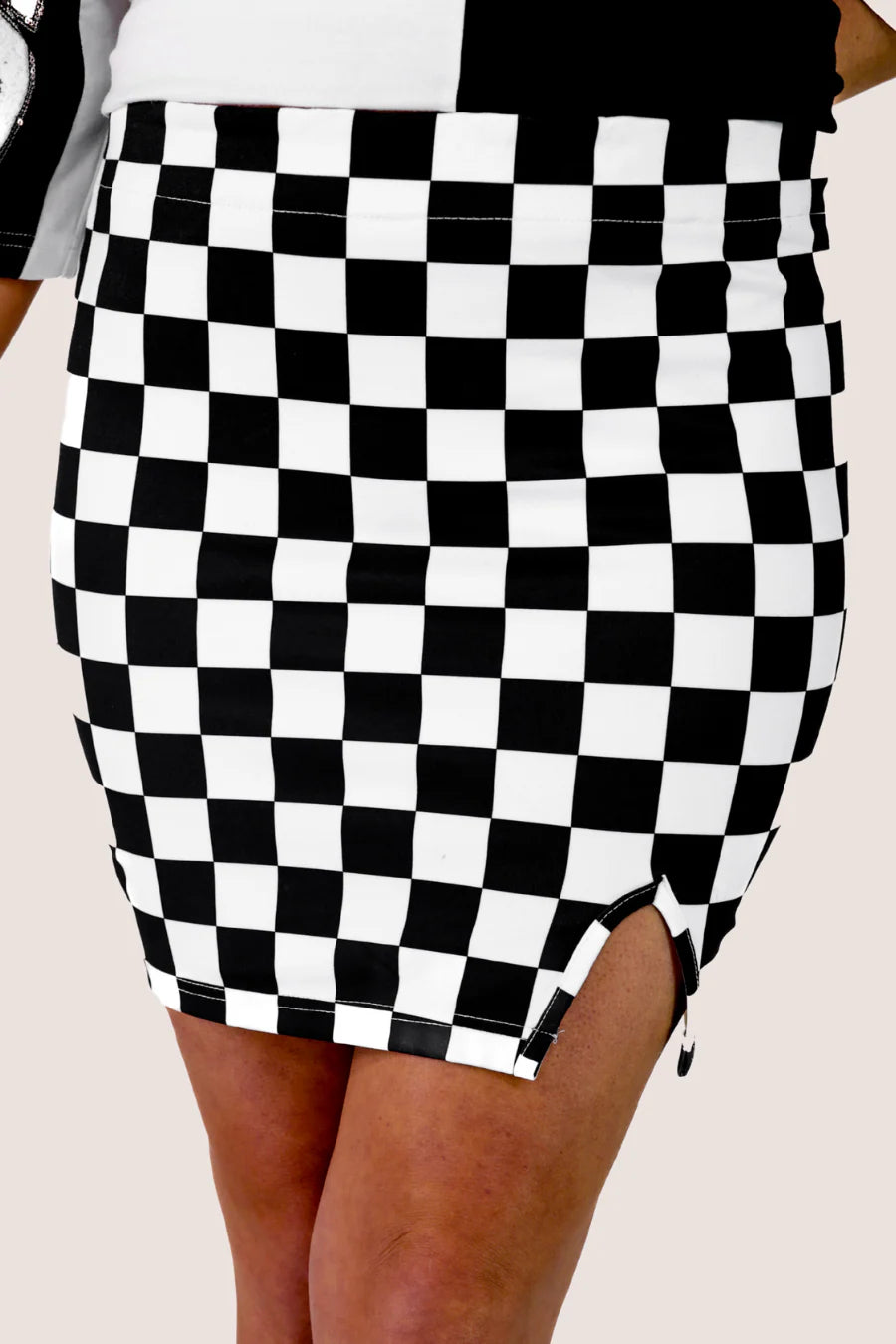 PREORDER- Checkerboard Mini Skirt- Black/White by Jess Lea (ETA: Beginning of August ) - BFF Here