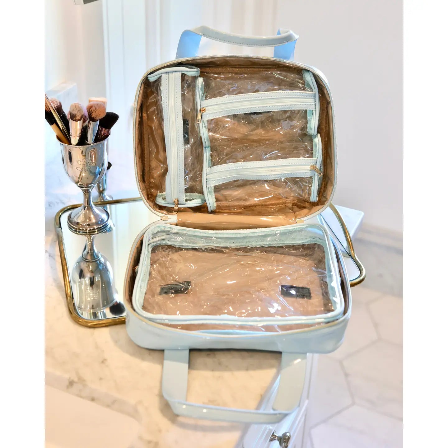 PREORDER: Punta Cana Large Case Light Blue Patent by Caroline Hill (ETA: July)