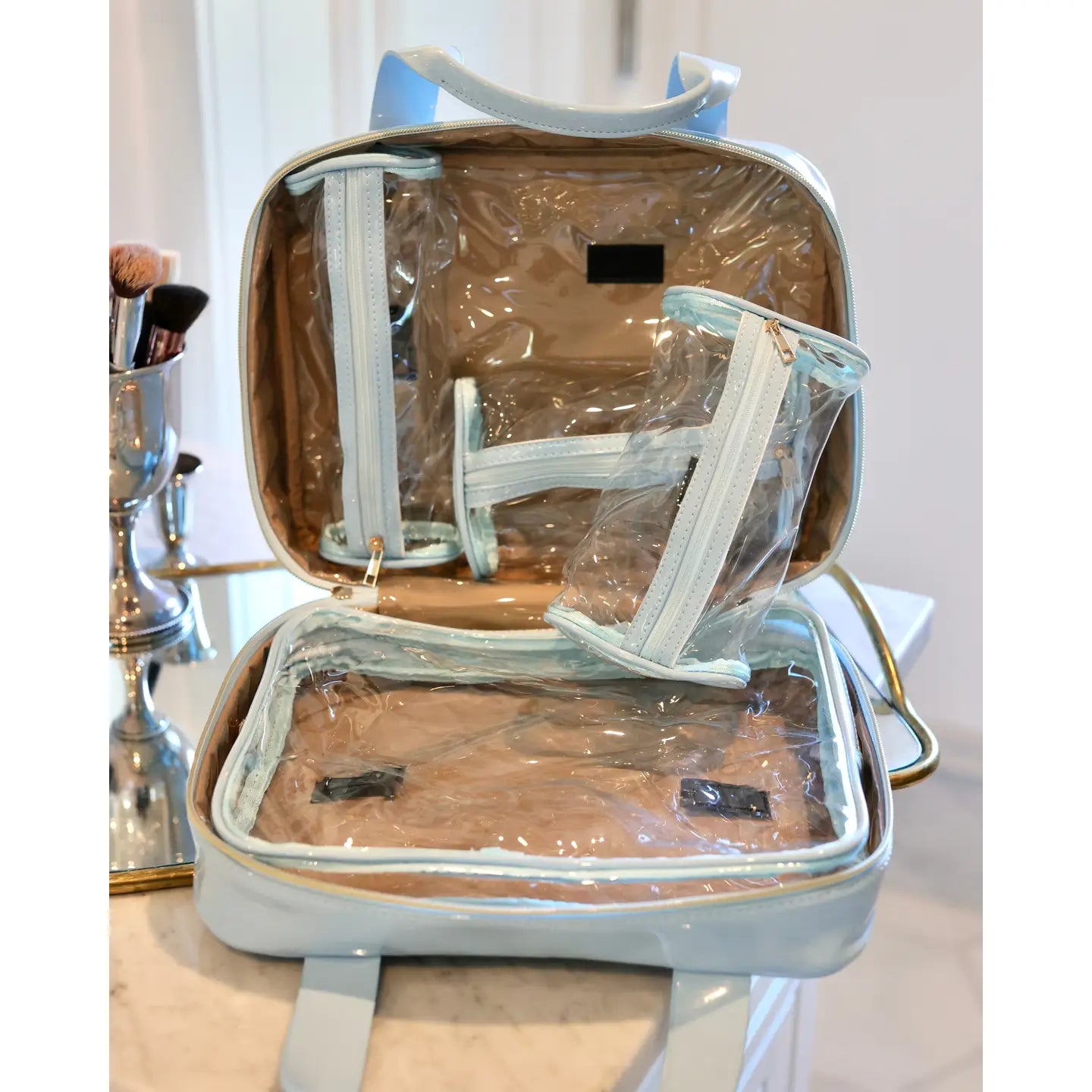 PREORDER: Punta Cana Large Case Light Blue Patent by Caroline Hill (ETA: July)