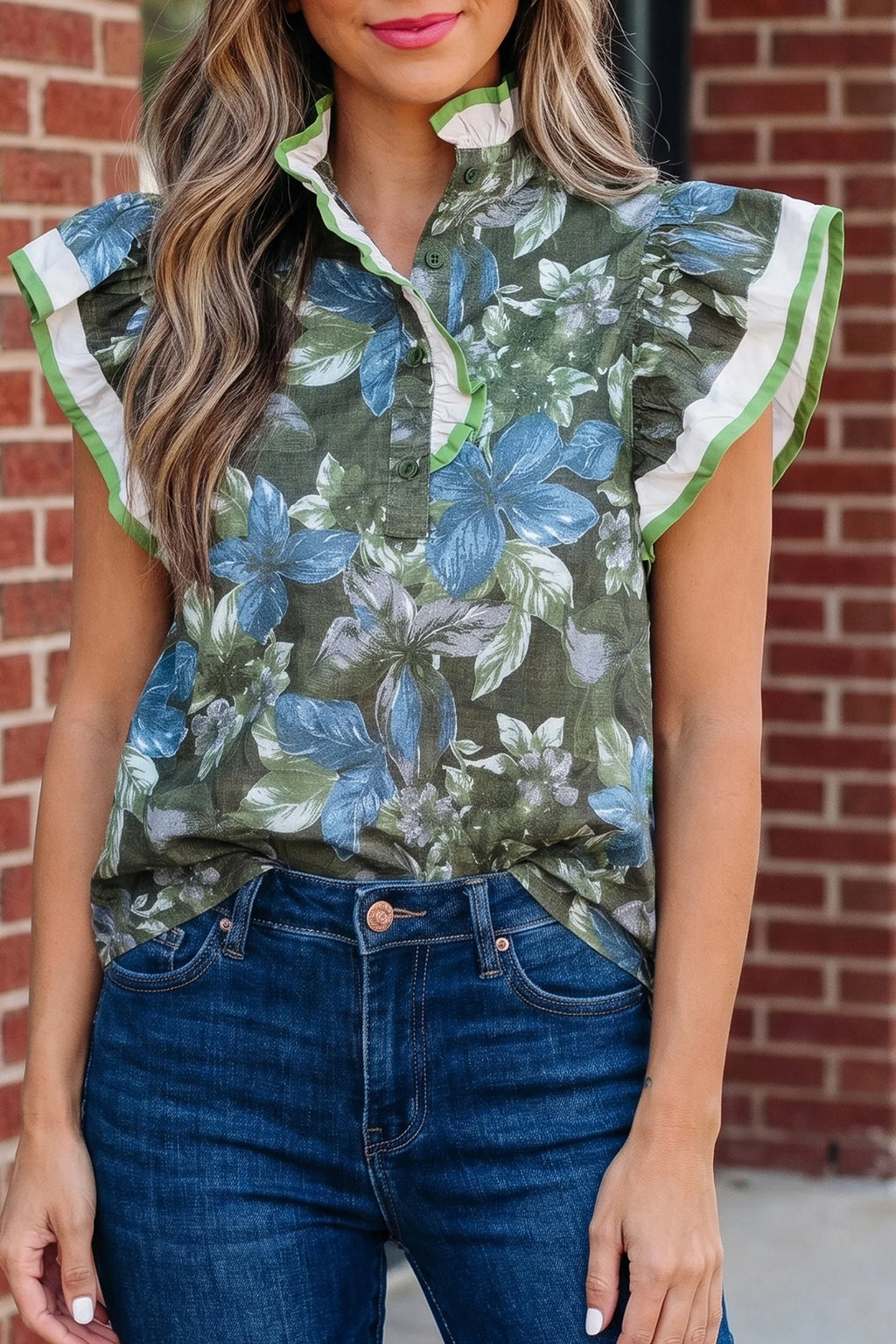 PREORDER: Island Bloom Ruffle Top (ETA: August)