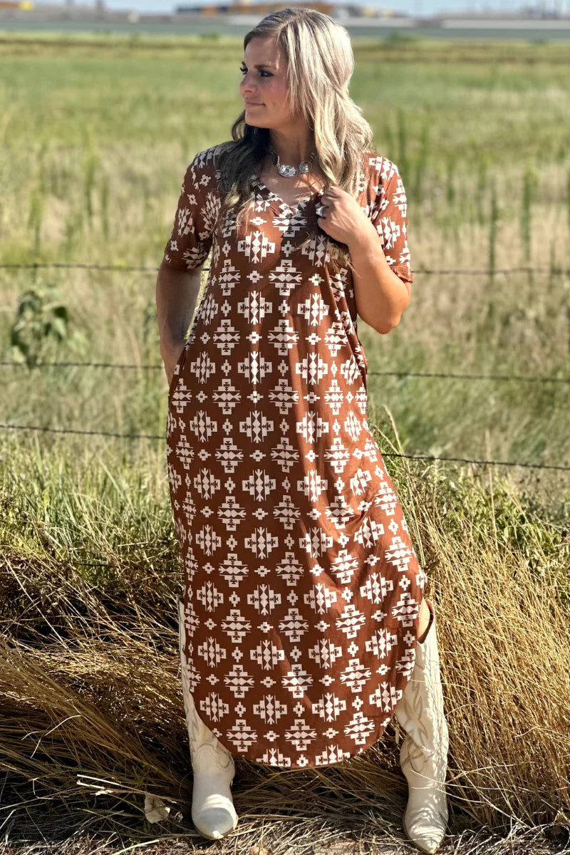 Meet Me In Wyoming Maxi Dress by Sterling Kreek - BFF Here
