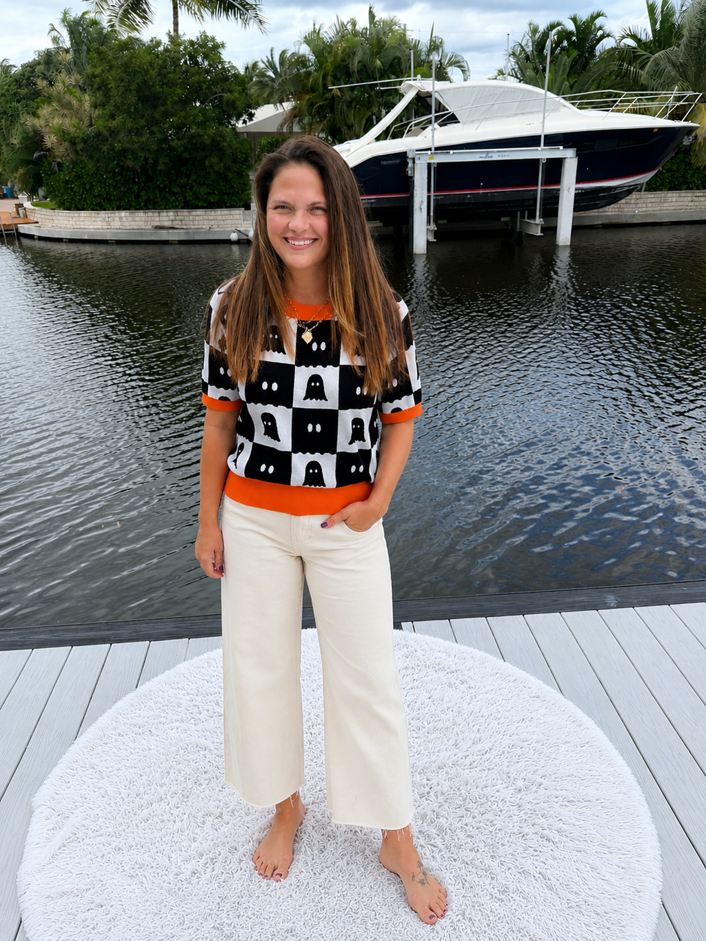 PREORDER: Boo Crew Checker Sweater (ETA: August)
