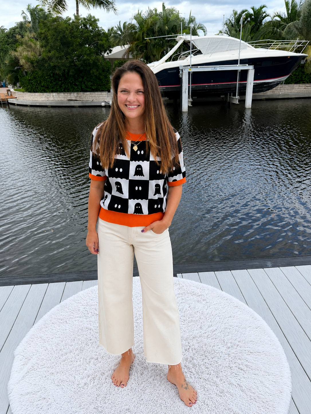 PREORDER: Boo Crew Checker Sweater (ETA: August)