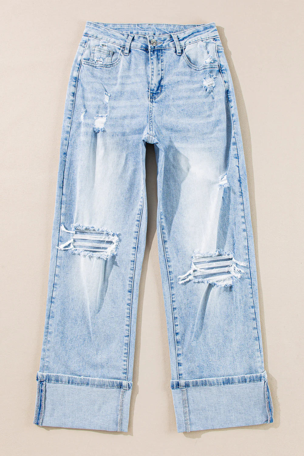 PREORDER: Weekend Cuffed Wide Leg Jeans (ETA: August )