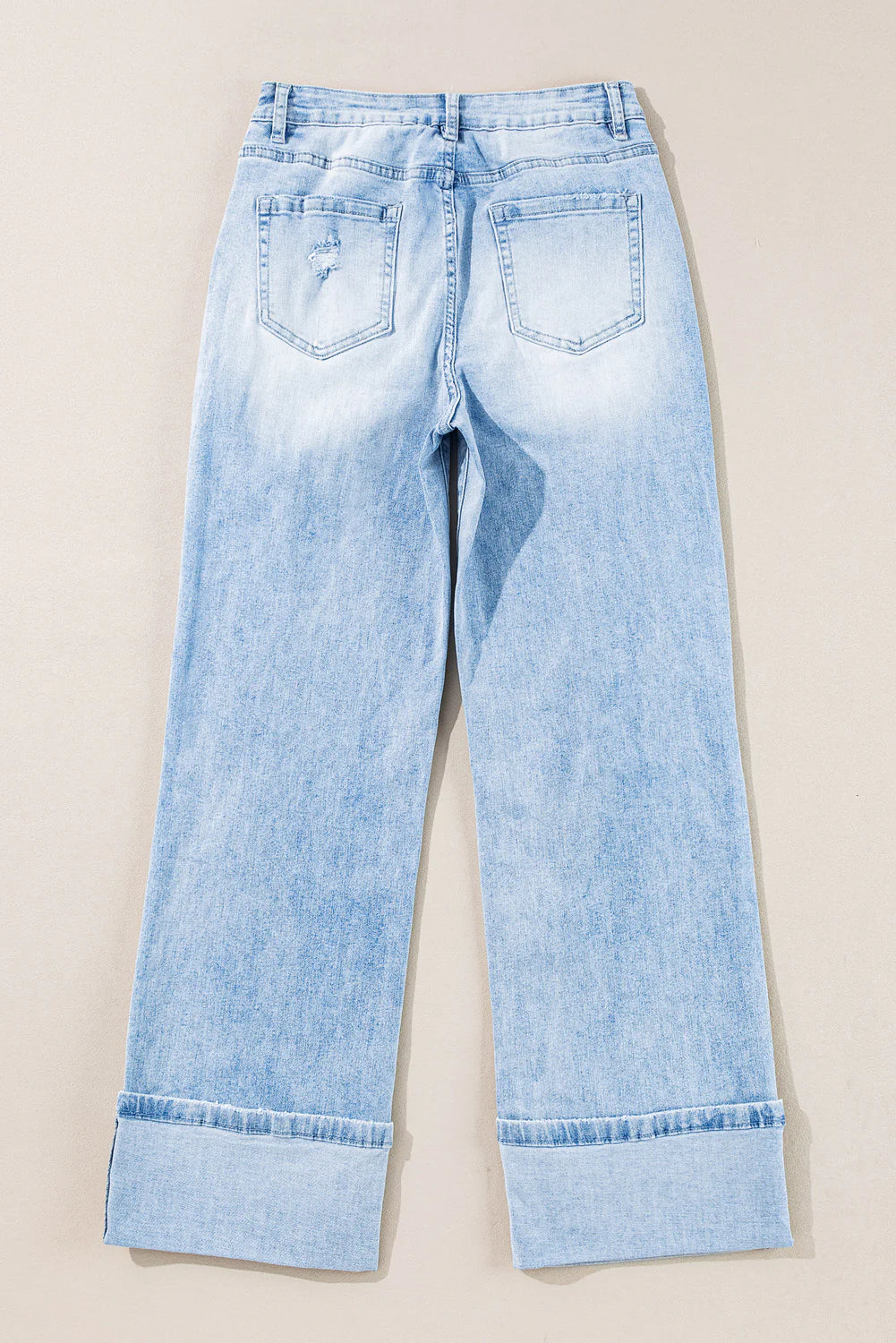 PREORDER: Weekend Cuffed Wide Leg Jeans (ETA: August )