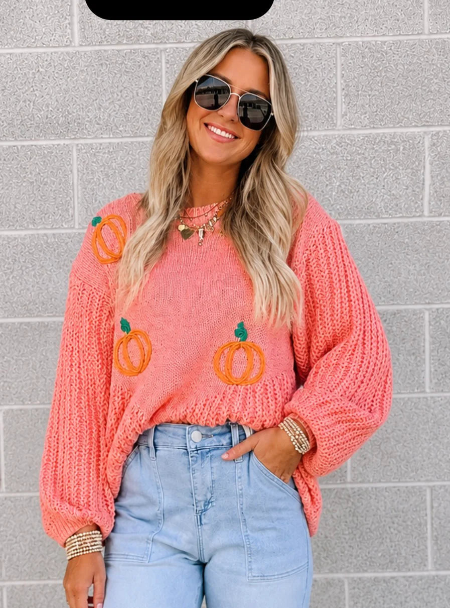 PREORDER: Pumpkin Patch Knit Sweater (ETA: August)
