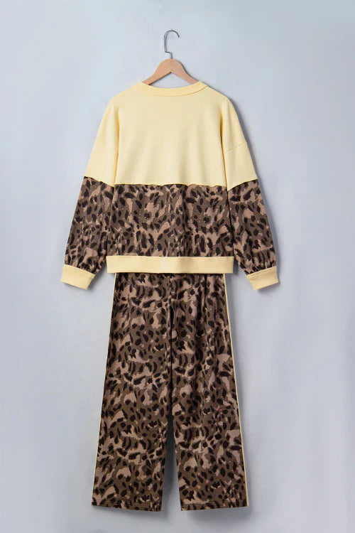 PREORDER: Golden Leopard Wide Leg Set (ETA: August)
