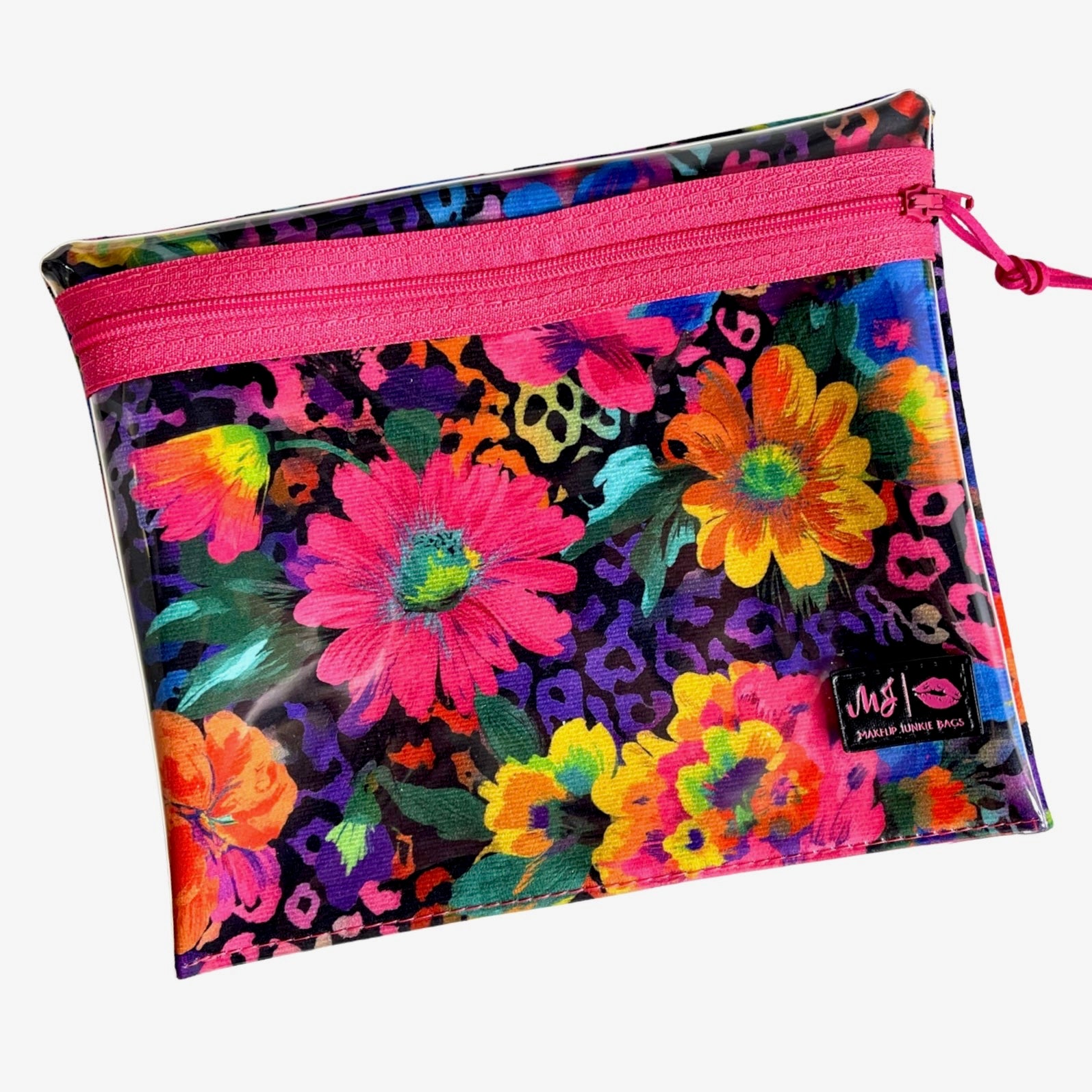 Happy Hour Flower Clear Front Pouch by Makeup Junkie Bags / Array (Ships 4-6 weeks) - BFF Here