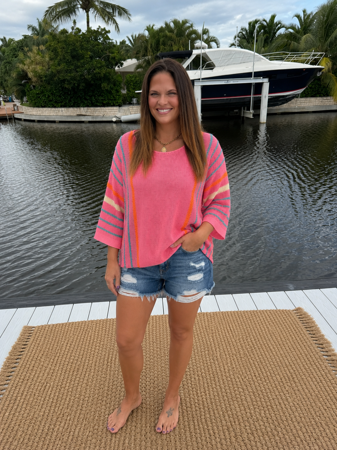 PREORDER: Coastal Color Pop Sweater (ETA: August)