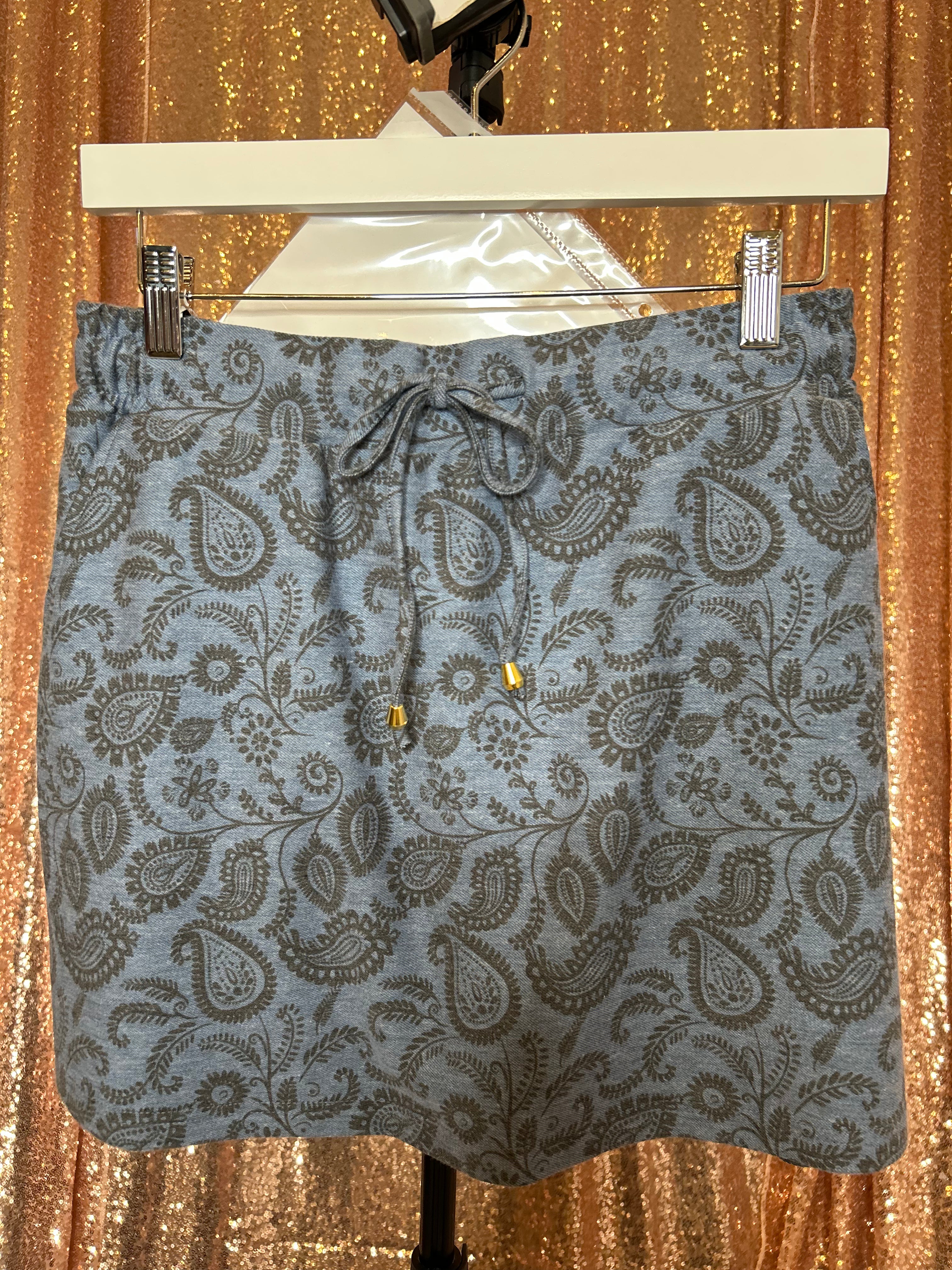 PREORDER: Refined Denim Stretch Skort / Paisley by Jess Lea (Array) ETA: July