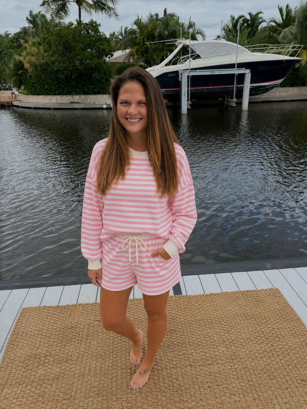 PREORDER: Pink Stripe Lounge Set  (ETA: August)