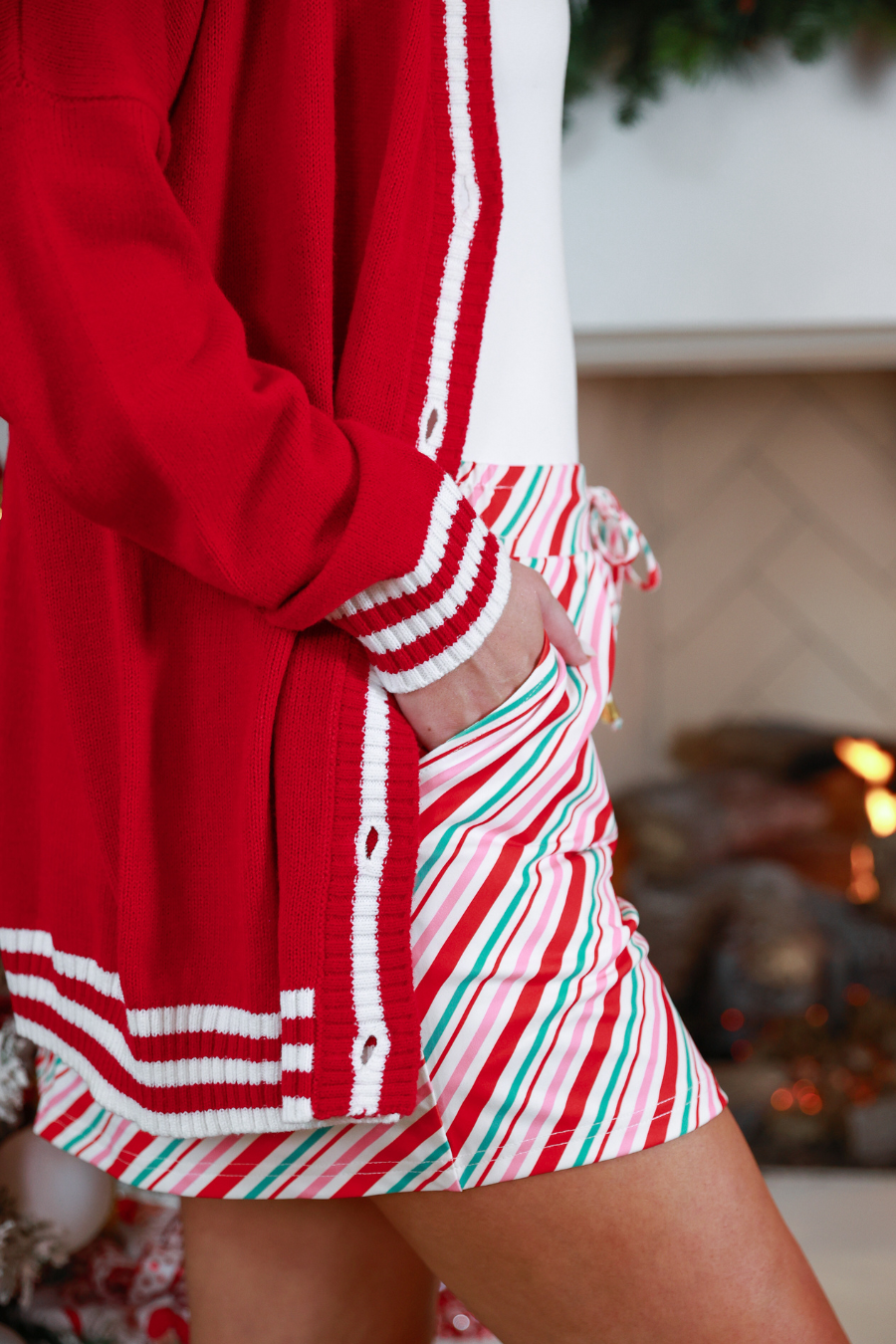 PREORDER: Candy Cane Stripes Skort by Jess Lea (ETA: End of October) - BFF Here